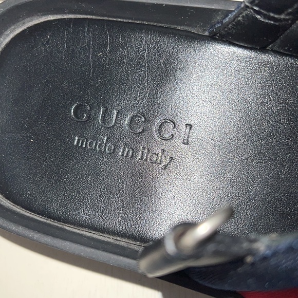 Gucci Webbed Sandals - Picture 11 of 15